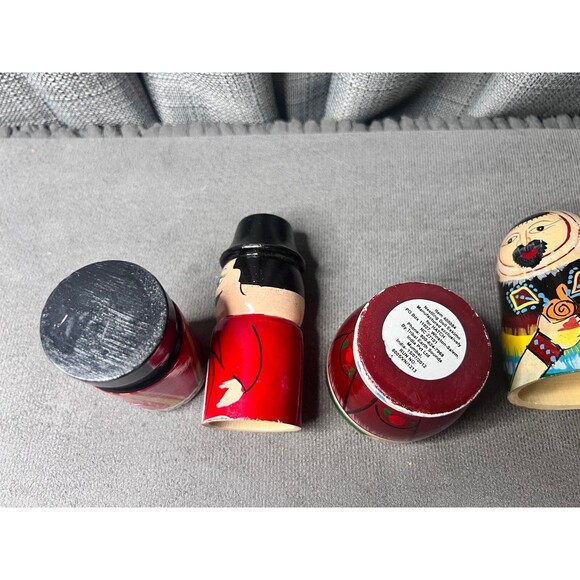 Russian Nesting Dolls Lot Women Man Chef Handpainted Mixed - Picture 11 of 16